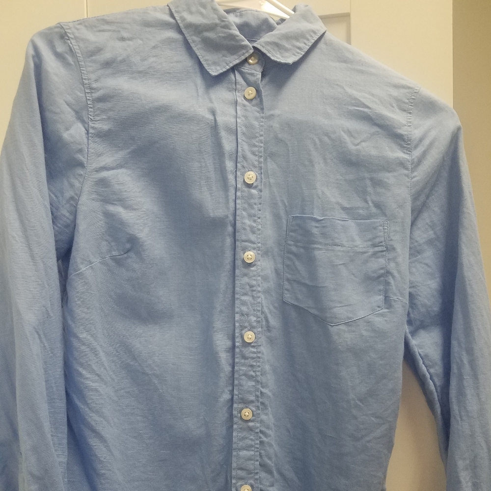 J Crew Morning Sky Perfect Fit Shirt (New in bag)